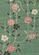 Blossom Peony Jade Wax Works Fabric by Lewis & Wood