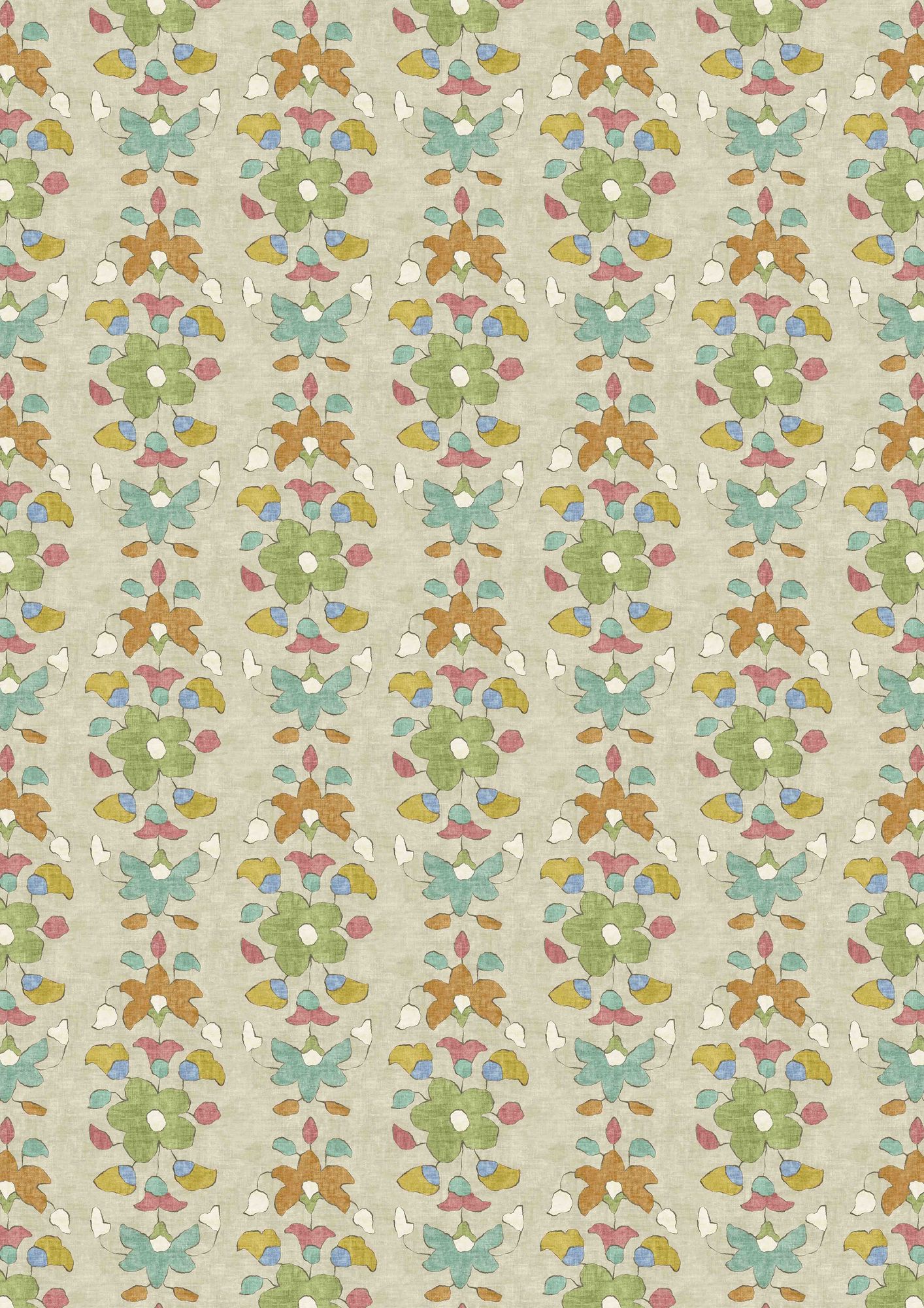 LW 373 484 Chamba Allsorts Fabric by Lewis & Wood