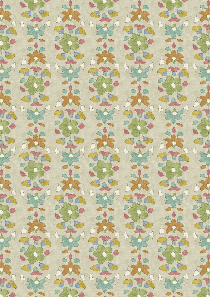 LW 373 484 Chamba Allsorts Fabric by Lewis & Wood