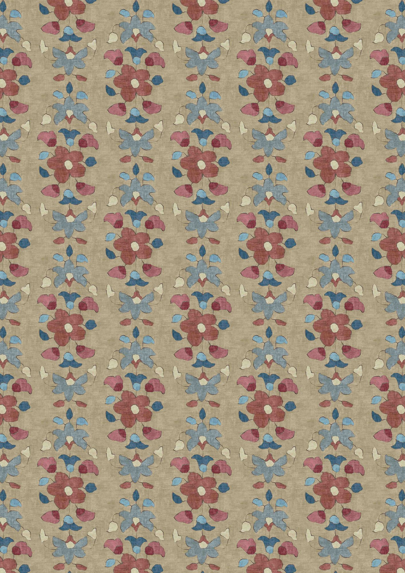 LW 373 680 Chamba Gemstone Fabric by Lewis & Wood