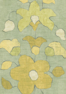 Chamba Lemongrass Sprigs & Twigs Fabric by Lewis & Wood