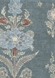 Citadel Blue Almond Wax Works Fabric by Lewis & Wood
