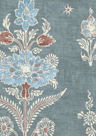 Citadel Blue Almond Mediterranea Wallpaper by Lewis & Wood