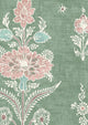 Citadel Green Glaze Wax Works Fabric by Lewis & Wood