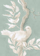 Doves Aquamarine Sprigs & Twigs Wallpaper by Lewis & Wood