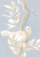 Doves Summer Blue Sprigs & Twigs Wallpaper by Lewis & Wood
