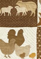 Farm Friends Document Patchwork Fabric by Lewis & Wood