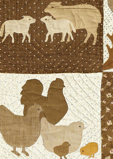 LW 389 38 Farm Friends Document Fabric by Lewis & Wood