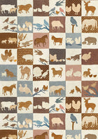 LW 389 38 Farm Friends Document Fabric by Lewis & Wood