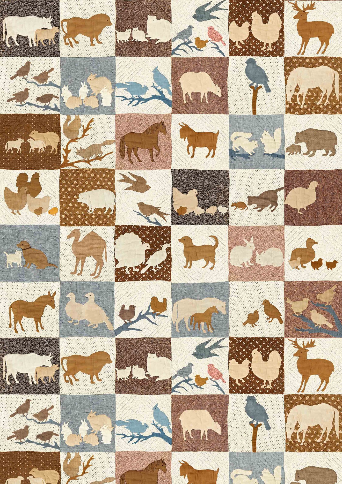 LW 389 38 Farm Friends Document Fabric by Lewis & Wood