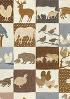 Farm Friends Document Patchwork Wallpaper by Lewis & Wood