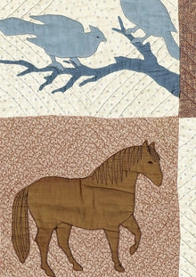 Farm Friends Document Patchwork Fabric by Lewis & Wood