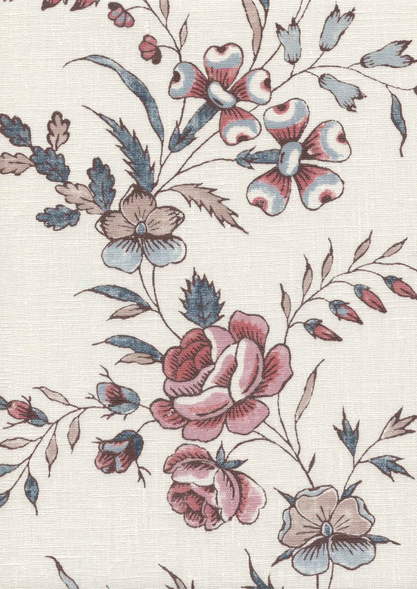 LW 315 252 Fleurie Anemone Fabric by Lewis & Wood