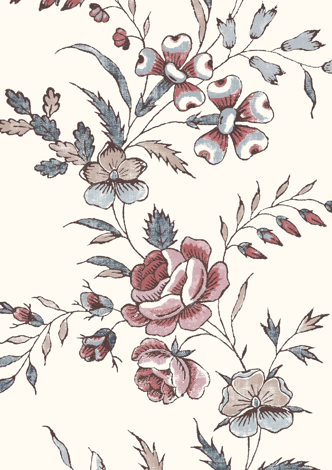 LW 315 252 Fleurie Anemone Wallpaper by Lewis & Wood