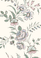 LW 315 612 Fleurie Peppermint Rose Wallpaper by Lewis & Wood