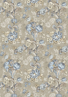 LW 379 686 Georgia Blue Oyster Fabric by Lewis & Wood
