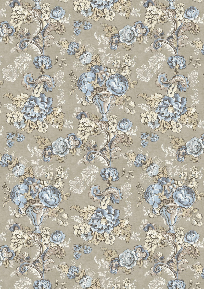 LW 379 686 Georgia Blue Oyster Fabric by Lewis & Wood