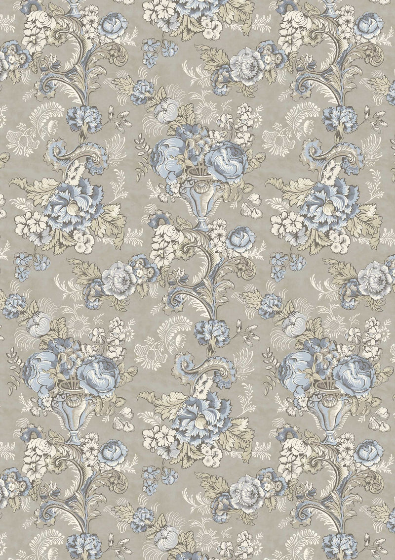 LW 379 686 Georgia Blue Oyster Wallpaper by Lewis & Wood