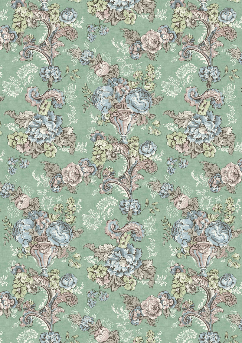 LW 379 687 Georgia Flora Fabric by Lewis & Wood