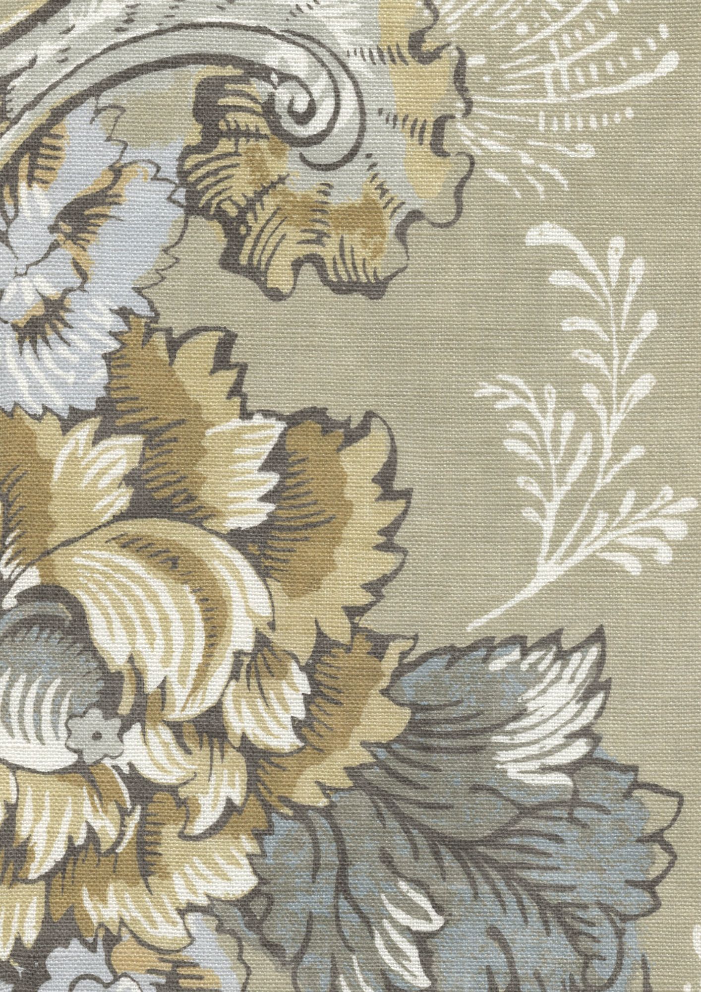 LW 379 688 Georgia Gold Slate Fabric by Lewis & Wood