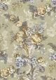 Georgia Gold Slate History Papers Fabric by Lewis & Wood