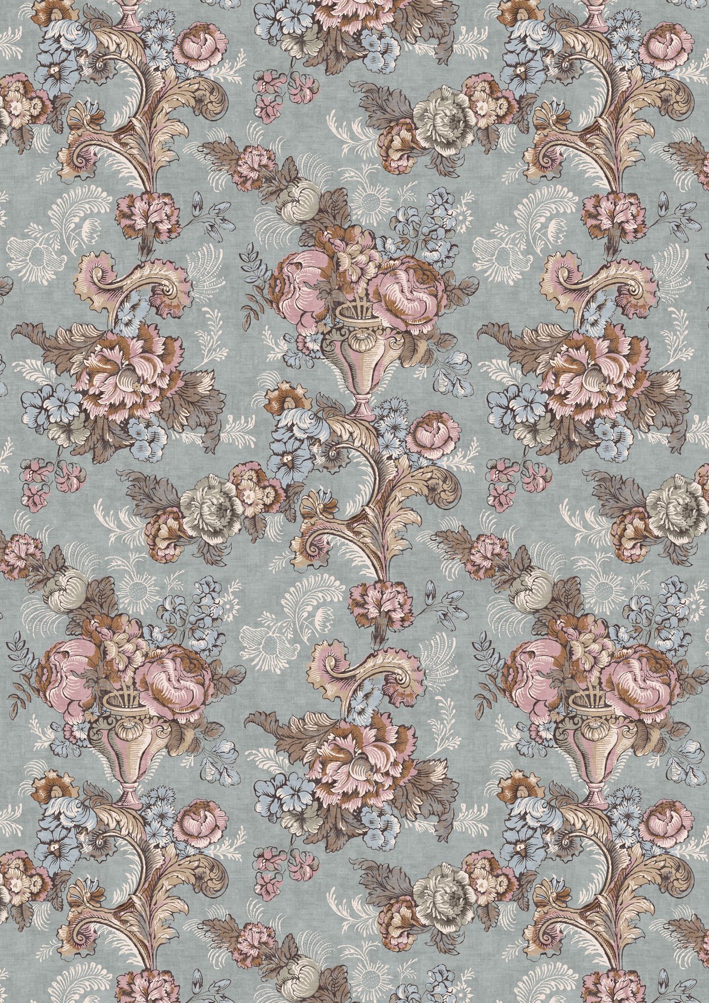 LW 379 648 Georgia Pot Pourri Fabric by Lewis & Wood