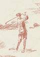 Golfing Russet History Papers Wallpaper by Lewis & Wood