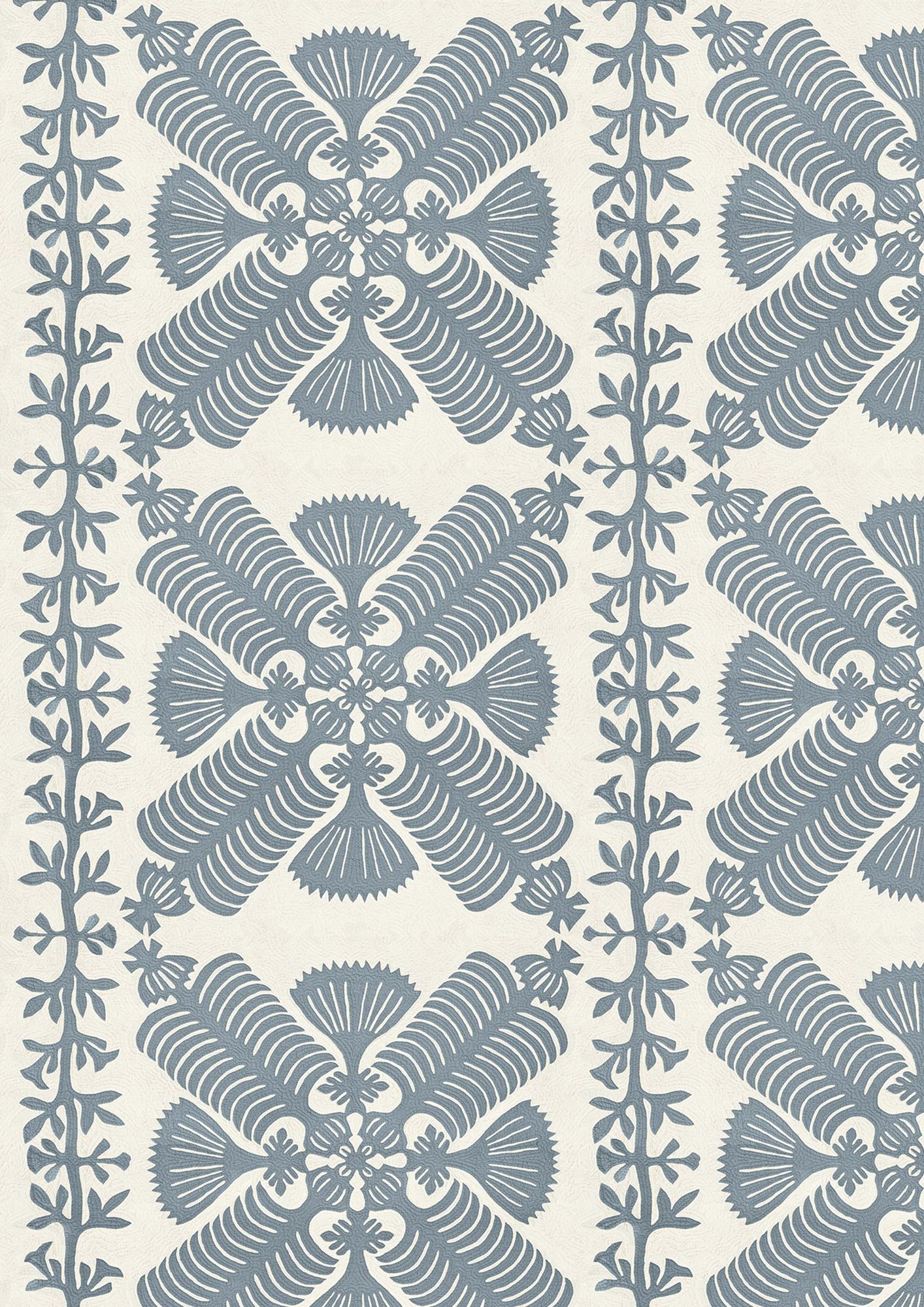 Hawaiian Bluebird Patchwork Fabric by Lewis & Wood