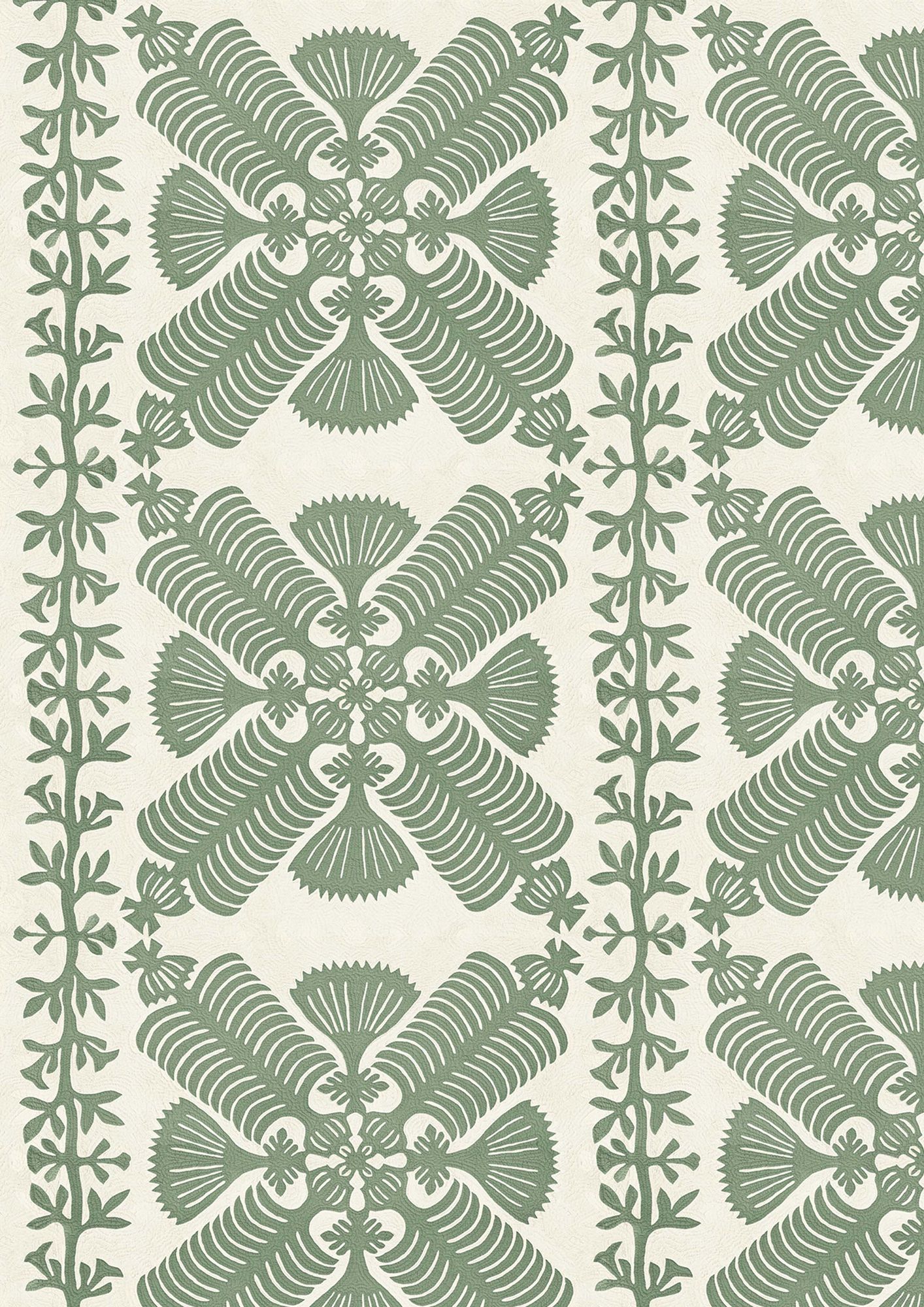 Hawaiian Cactus Patchwork Fabric by Lewis & Wood