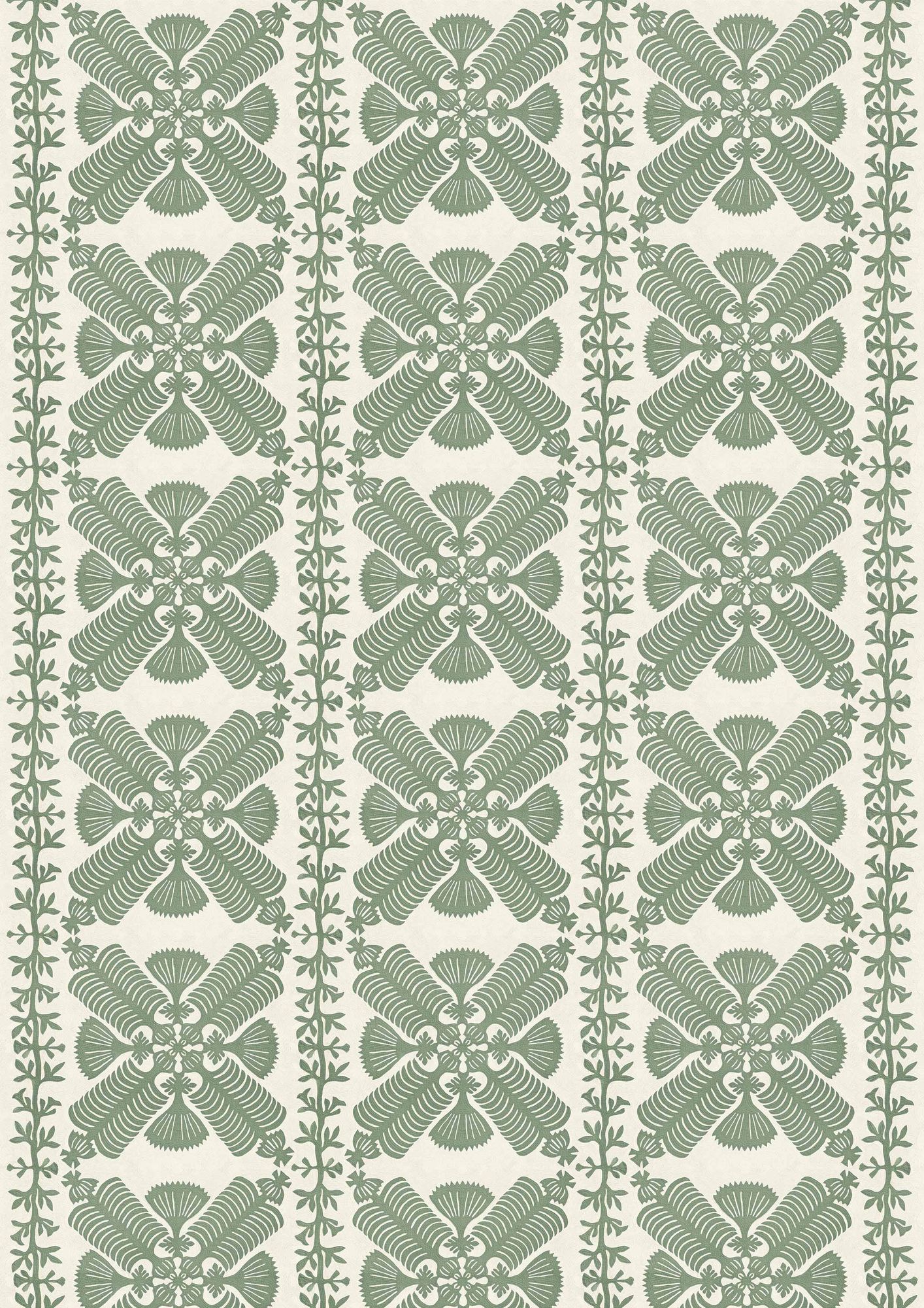 Hawaiian Cactus Patchwork Fabric by Lewis & Wood