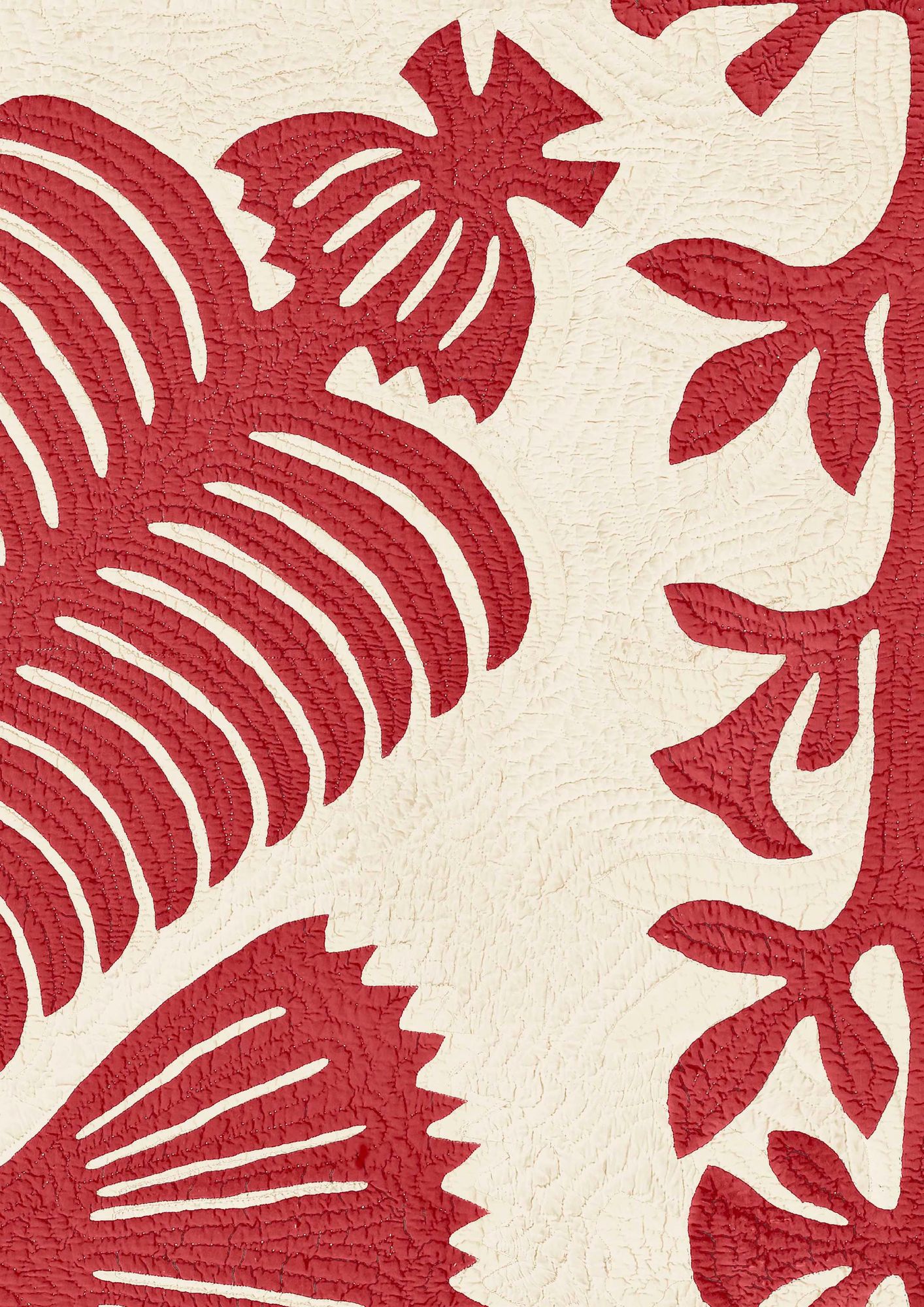 Hawaiian Coral Patchwork Fabric by Lewis & Wood