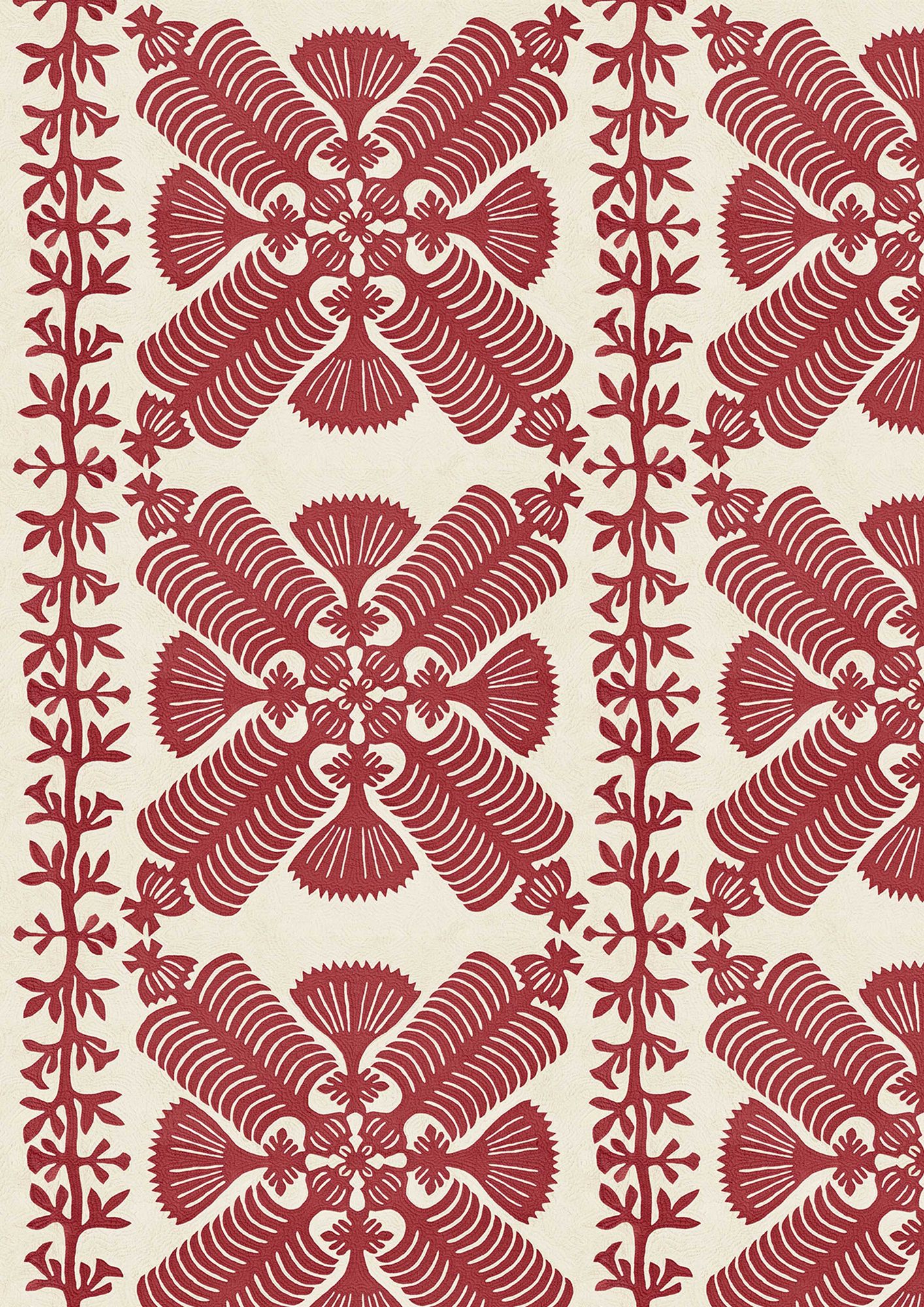 Hawaiian Coral Patchwork Fabric by Lewis & Wood