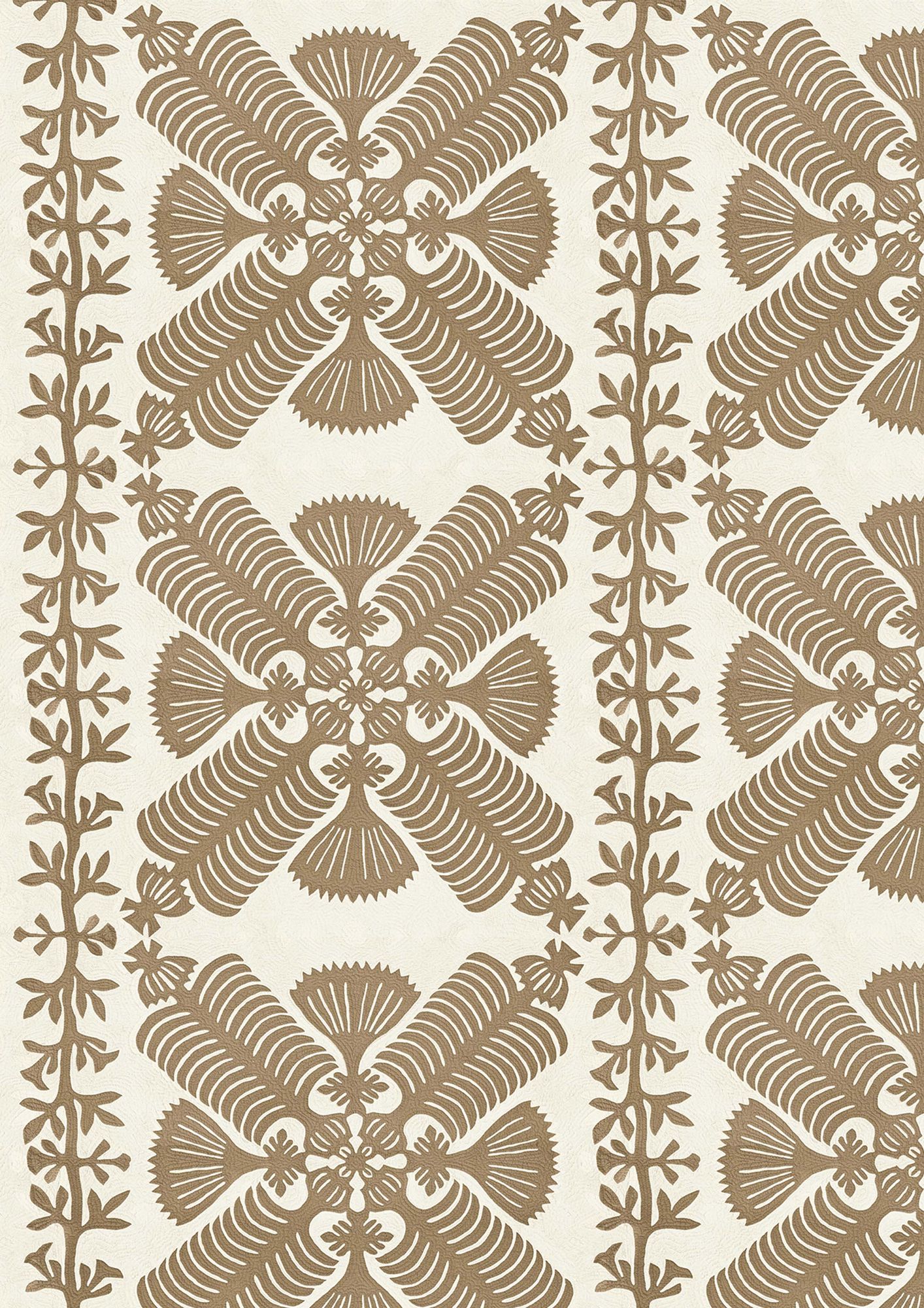 Hawaiian Sandalwood Patchwork Fabric by Lewis & Wood