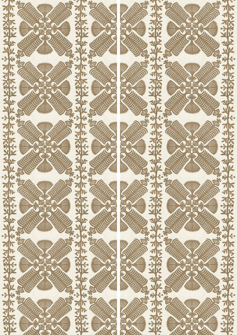 Hawaiian Sandalwood Patchwork Fabric by Lewis & Wood