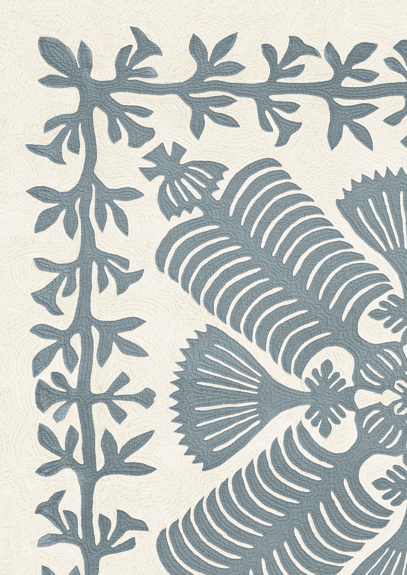 Hawaiian Bluebird Patchwork Fabric by Lewis & Wood
