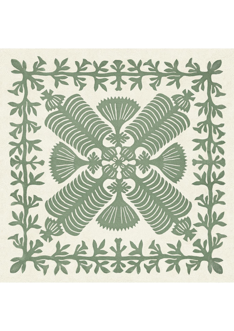 QUILTHW483 Hawaiian Cactus Fabric by Lewis & Wood