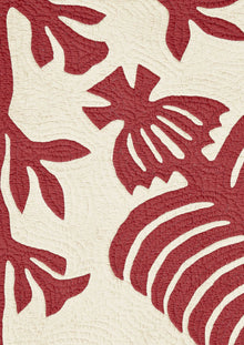QUILTHW81 Hawaiian Coral Fabric by Lewis & Wood