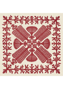 Hawaiian Coral Patchwork Fabric by Lewis & Wood