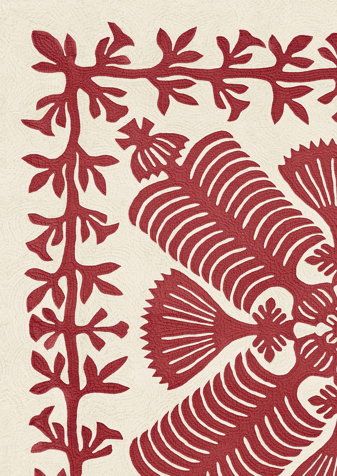 Hawaiian Coral Patchwork Fabric by Lewis & Wood