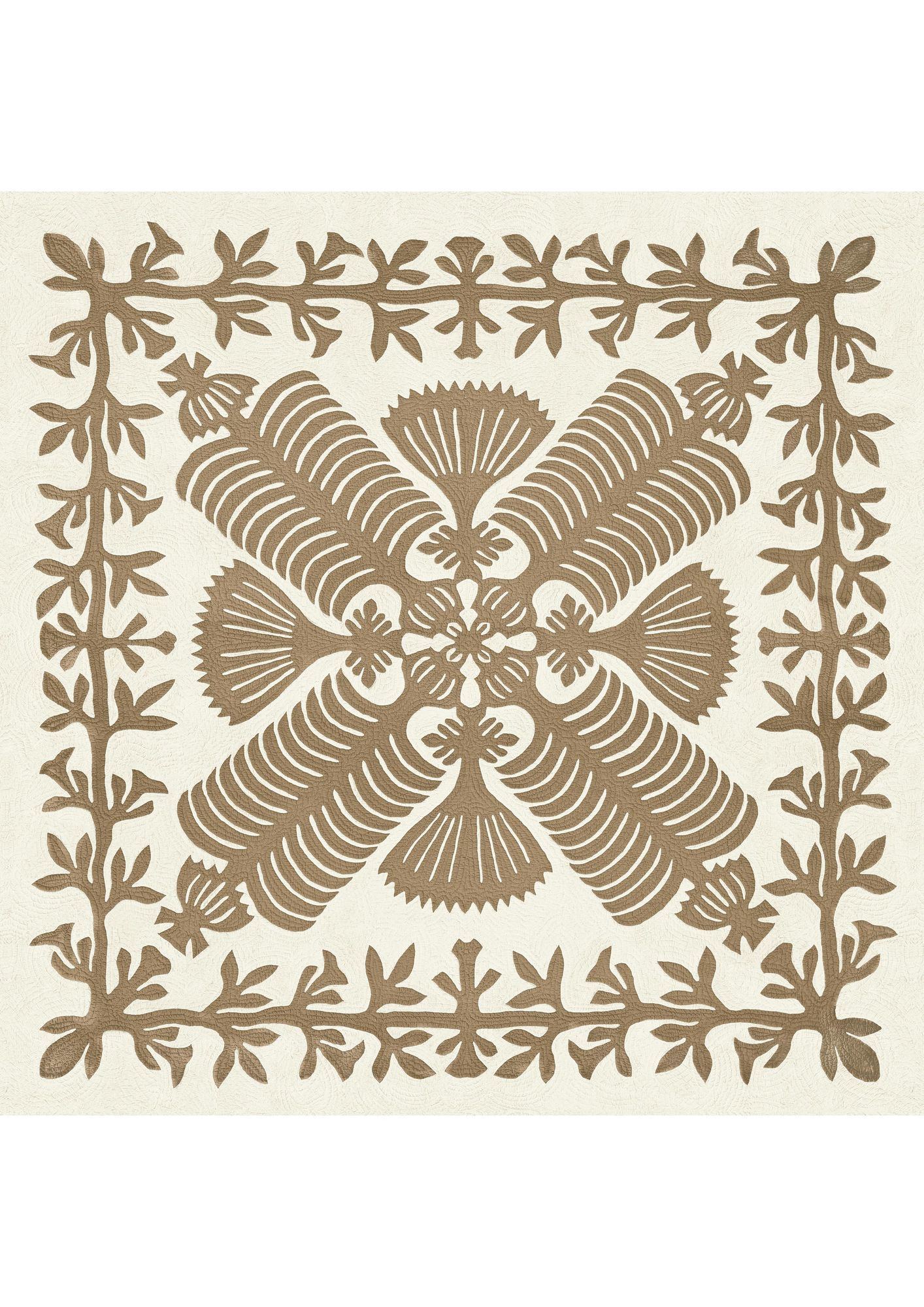 QUILTHW423 Hawaiian Sandalwood Fabric by Lewis & Wood