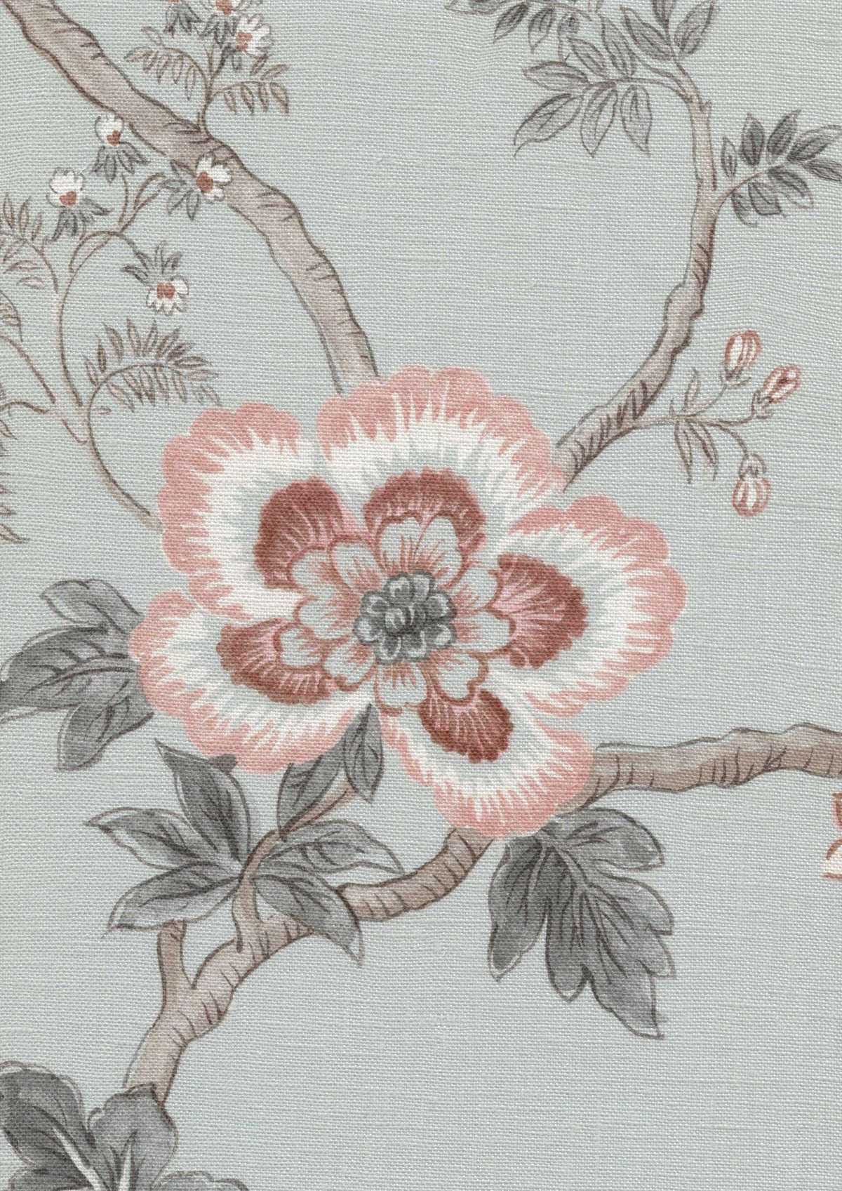 LW 160 226 Indienne China Blue Fabric by Lewis & Wood