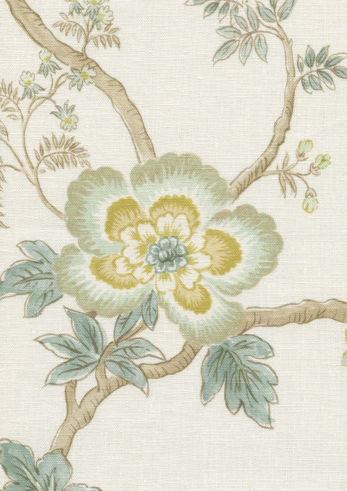 LW 160 215 Indienne Quince Fabric by Lewis & Wood