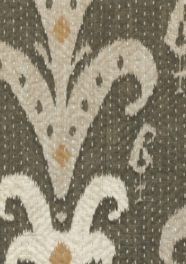 LW 338 634 Kanthakat Dark Ginger Fabric by Lewis & Wood