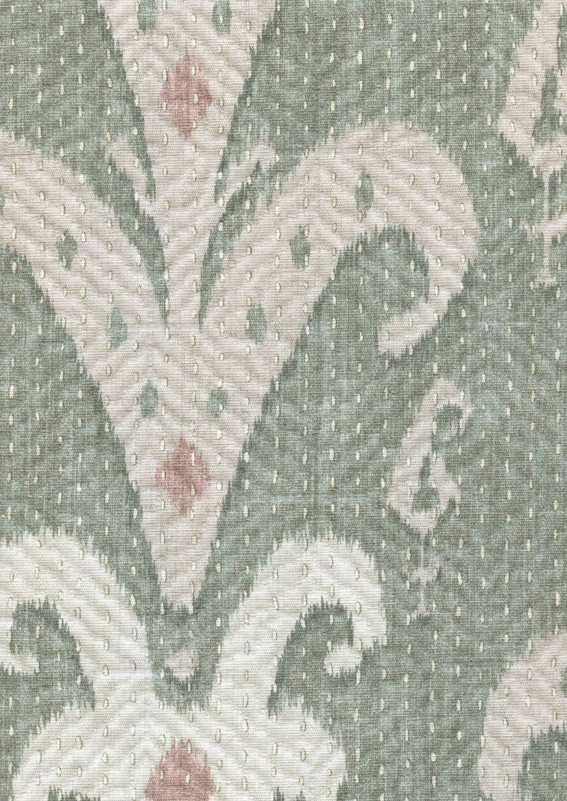 LW 338 636 Kanthakat Sage Rose Fabric by Lewis & Wood