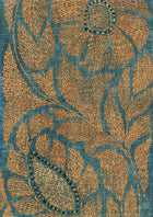 LW 349 646 Kashmiri Copper Blue Fabric by Lewis & Wood