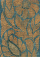 Kashmiri Copper Blue Boho Fabric by Lewis & Wood