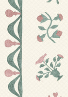 LW 386 636 Libertyville Sage Rose Fabric by Lewis & Wood