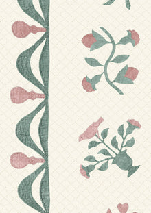 LW 386 636 Libertyville Sage Rose Fabric by Lewis & Wood
