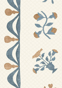 LW 386 715 Libertyville Ginger Denim Fabric by Lewis & Wood
