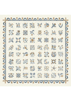 Libertyville Ginger Denim Patchwork Fabric by Lewis & Wood